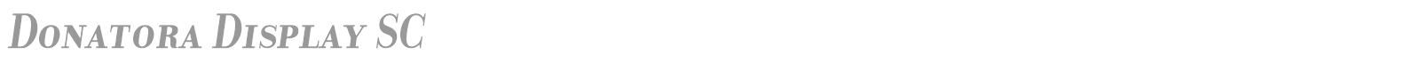 Donatora Display SC font preview